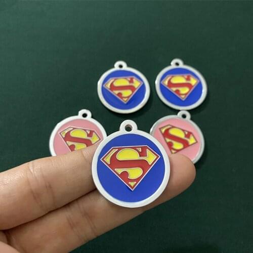 Personalized Dog Tag Engraved Dog Collar Puppy Pet ID Name Accessories Round Shaped Pendant Address Tags For Dogs