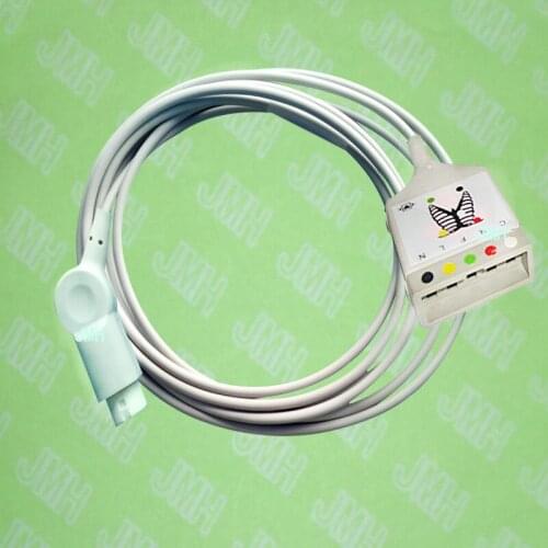 Compatible with PHILIPS(HP) ECG Machine, HP 12pin 5 lead ECG trunk cable, IEC or AHA,Use for PHILIPS(HP) leadwire