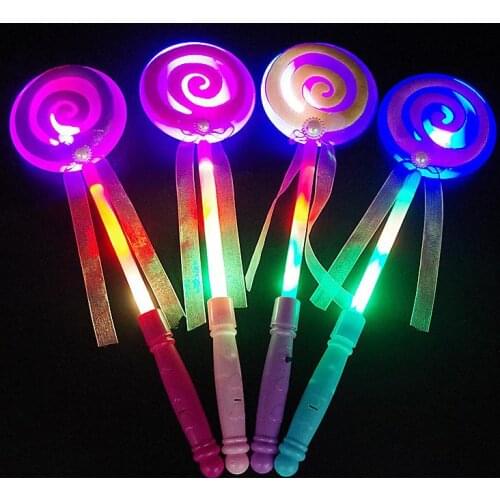 Lighting up flashing Lollipop wand LED glow stick Funny Halloween Christmas Hen Club Party Fa'vors kids girl fancy dress props