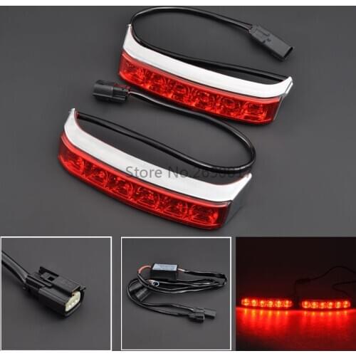 Motorcycle Rear SaddleBag Led Rear Turn Lamp Run Brake Light For Harley Touring 2014-2020 FLHR FLHRXS Road King