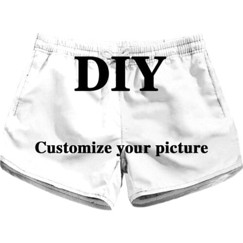 NADANBAO Customize Diy Shorts For Women Summer Elastic Waist Fitness Shorts Printing Your Pictures Fashion Beachwear