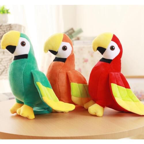 1PC 20/25cm Cute Plush Rio Macaw Parrot Plush Toy Stuffed Doll Bird Baby Kids Children Birthday Gift Home Decor