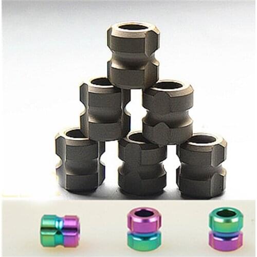 1pcs Titanium Lanyard Bead Paracord Cord Bead Knife Tool EDC Pendant Keychain DIY Toy Cosplay Prop Decor for Boy Men Gift