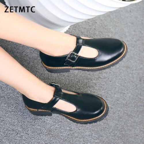 2020 Shoes Women Round Toe Spring Pumps new Chunky High Heels Mary Jane Causal Ladies Shoes Thick Heels White Pink Black 34-43