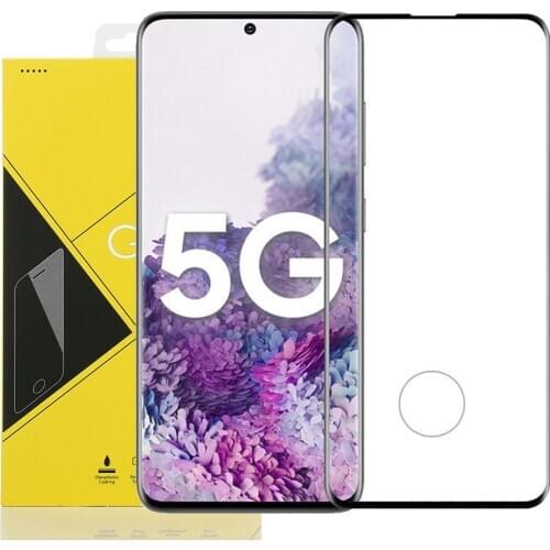 500pcs Full Cover 3D Curved Tempered Glass For Samsung Galaxy S21 Ultra S20 Plus S10 E S9 Note 20 10 9 Screen Protector with Box