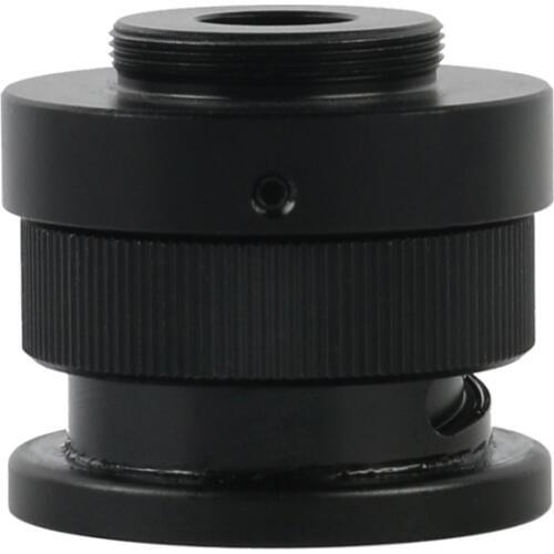 0.4X Adapter C Mount Lens Focus Adjustable Camera Installation C Mount Adapter For 8X-50X Zoom Trinocular Stereo Microscope