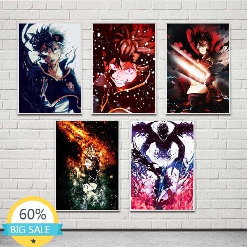 Black Clover Japan Animation Diamond Painting Cross Stitch Kits Diamond Embroidery Full Square Drill Anime Mosaic Home Decor