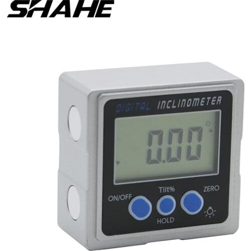 SHAHE Digital level Tool Box Inclinometer Digital Protractor with 3-sides magnets