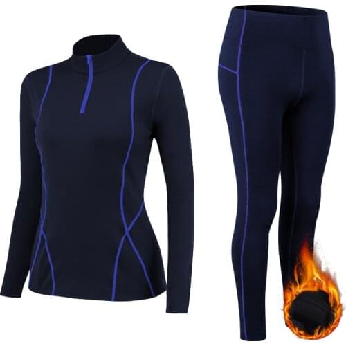 Fanceey Winter Womens Thermal Underwear Sets High-collar Thermo Lingerie Warm Intimates Long Johns Women Pajamas Clothing