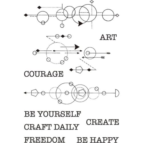 Craft Daily Background Element Stamps Card Making Decoration Stamps