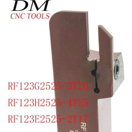 Lathe tool RF123G2525-3T20 / RF123H2525-4T25/RF123E2525-2T17 CNC turning tool lathe boring bar for N123 grooving carbide insert