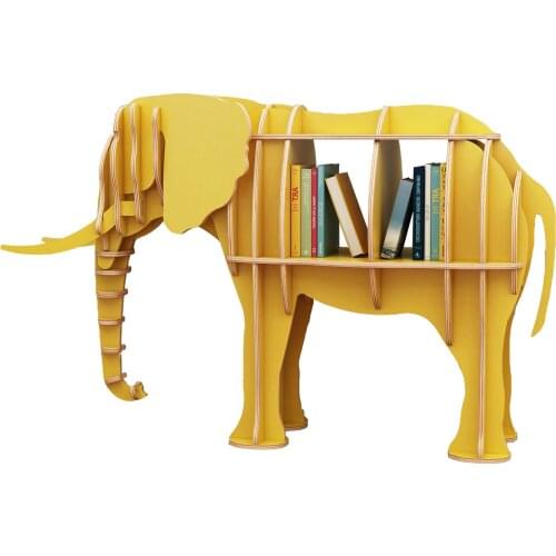Children Kids Bookcase Cartoon Elephant Book Shelf Storage Animal Modeling Floor Rack Home Living Room Decoration Ornaments