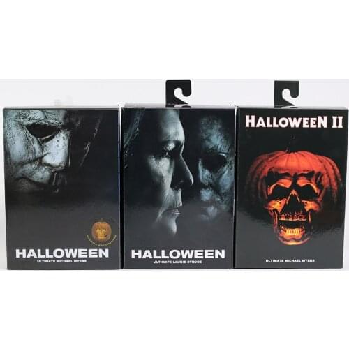 NECA Halloween Michael Myers Laurie Strode Ultimate Action Figure Collection Toy