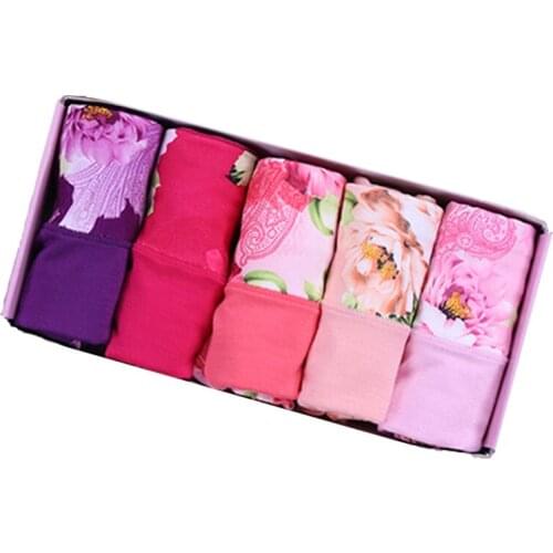 5Pcs/Lot Underwear Women Cotton Womens Panties Shorts Briefs Sexy Lingeries Female Panties Cotton Underwear For Women Calcinhas