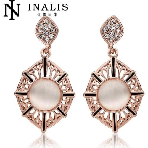New Fashion Sun Shine Earrings Fine Jewelry Bohemian Style Individuality Unique Asymmetric Stud Earrings For Women E976-B