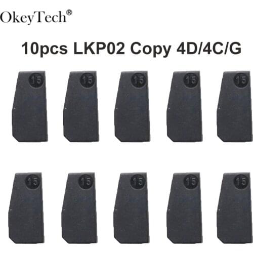 OkeyTech 10pcs/lot LKP02 Pro Carbon Chip Copy For Tango Or Keyline Clone 4C/4D/G Chip Car Key Transponder Chip High Quality