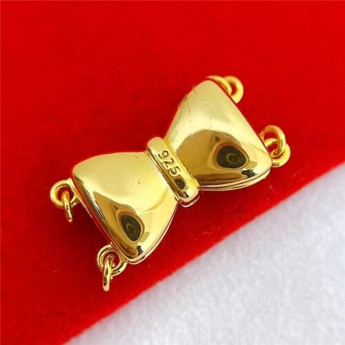 Wholesale DIY Natural Stones Beads Jewelry Making Accessories Silver/Gold/Rose Gold Metal Connector Clasps Findings