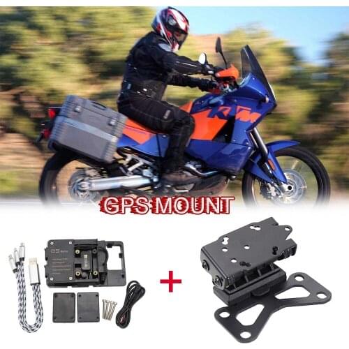 For 990 Adventure 2006-2011 2010 2009 2008 Motorcycle Accessories Front Phone Stand Holder Phone GPS Navigaton Plate Bracket