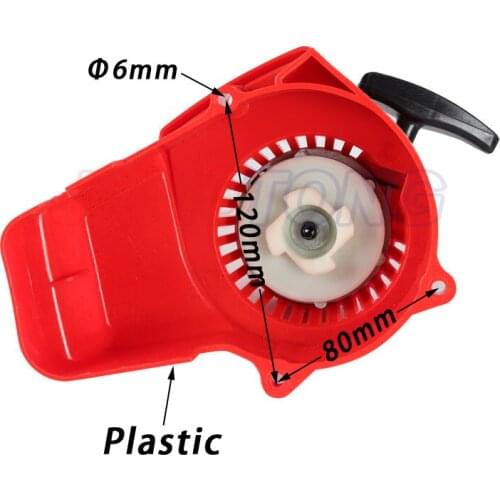 New Plastic Easy Pull Starter Start Mini Pocket Bikes ATVs Quad 49cc Mower Engines Red color