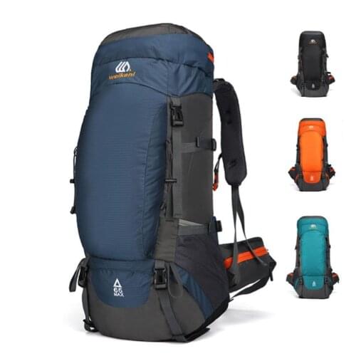 65L Outdoor Backpack Camping Climbing Bag Waterproof Mountaineering Hiking Backpacks Ultralight Oxford Sport Climbing Rucksack