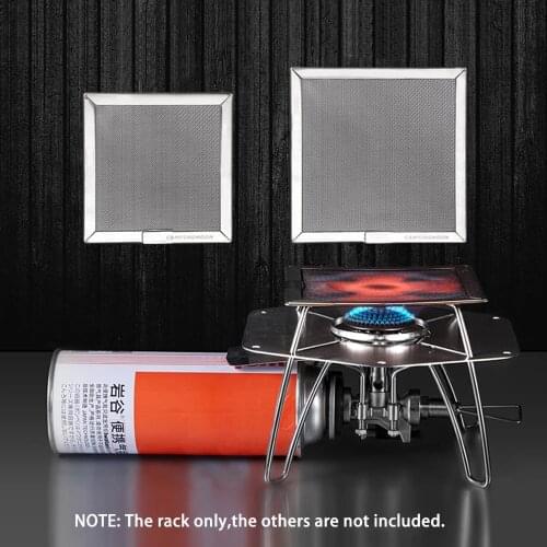 Camping Stove Top Grill Net Mini Folding Stove BBQ Cooking Tools Grill Rack Holder Heating Bracket Support Tray Kitchen