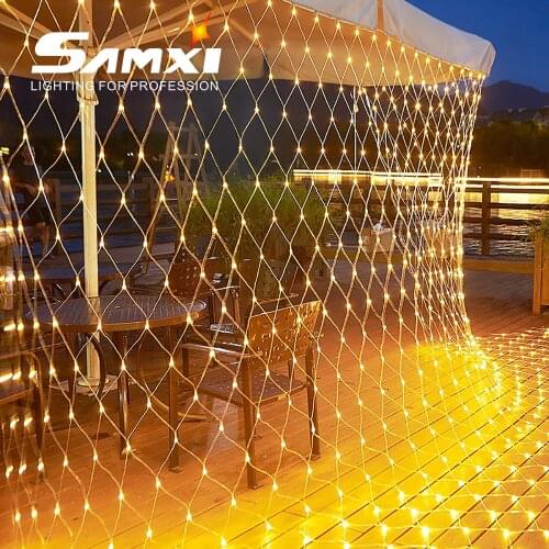 LED Net Light Wedding Decoration Garland Garden Decor Outdoor 1.5*1.5/3*2M String Lights Room Decoration Accessories Fairy Lamp