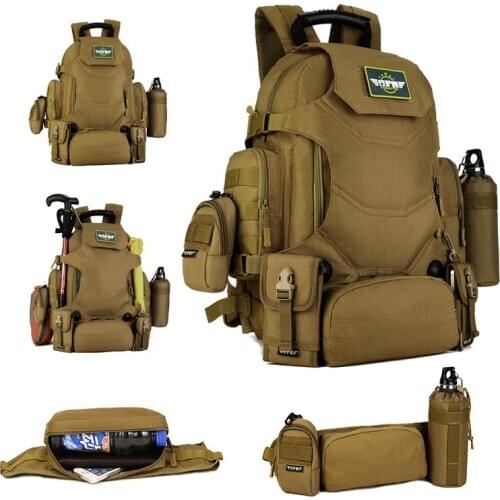 40L Tactical Backpack 2 in 1 Military Bags Army Rucksack Backpack Molle Outdoor Sport Bag Men Camping Hiking Travel Climbing Bag