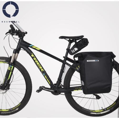 Roswheel Dry Series Full Waterproof Bike Bicycle Cycling Saddle Bag Pannier Bag Rear Seat Handlebar Bag Trunk Phone Case Holder