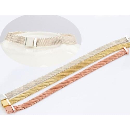 Bracelet 100% Sterling Classic Bangle With For Women Fashion DIY Jewelry Fit Original Charm Bracelets