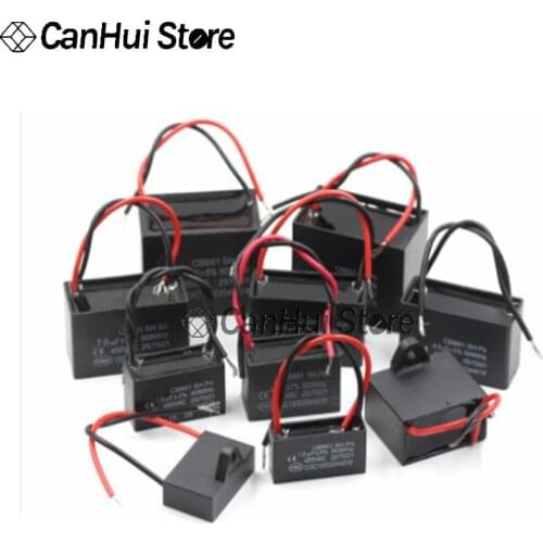 1PCS CBB61 450V Fan Start Capacitor 1UF 1.2UF 1.5UF 2UF 2.5UF 3UF 3.5UF 4UF 4.5UF 5UF 6UF 7UF 8UF 10UF 12UF 14UF 15UF 16UF 20UF