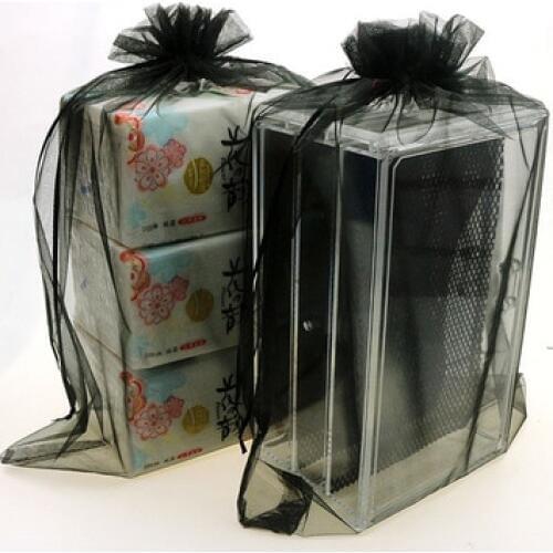 100pcs/lot 35x50cm Large Big Drawstring Organza Bags For Wedding Christmas Gift Decoration Packaging Bag Storage Bags 21 Colours