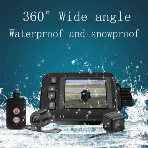 MT30A 2 inch IP67 waterproof motorcycle driving recorder bicycle motorcycle black box driving recorder with parking 360° monitor