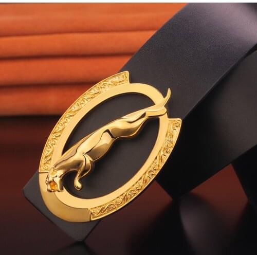 3.8cm Wide Leather Fashion Belt High Quality Designer Belt Mens Brass Buckle Belt Casual Ceinture Homme