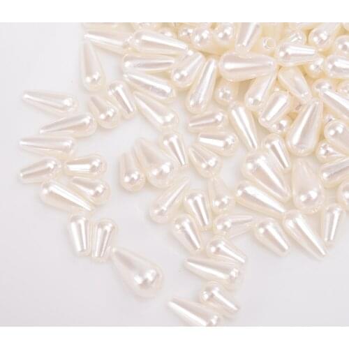 50-200pcs 10/14/15mm Imitation Pearl Waterdrop Beads Loose Spacer Acrylic Beads for Jewelry Diy Necklace Bracelet Earring