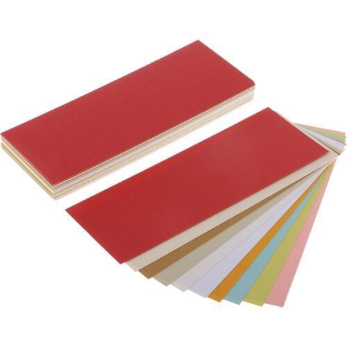 50 Sheets Metallic Paper Papers Double Sided Pearlescent Card Stock