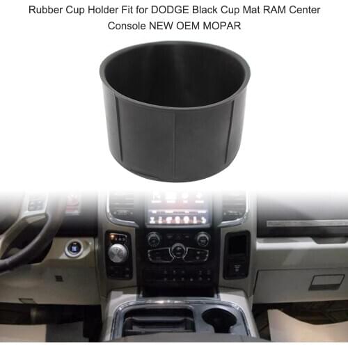 Auto Rubber Cup Holder Fit for DODGE Black Cup Mat RAM Center Console