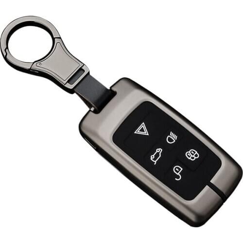 Car Silicone Metal Key chain Case Holder For Land Rover Range Rover Discovery 5 Sport Evoque Freelander 2 Velar Key Protector