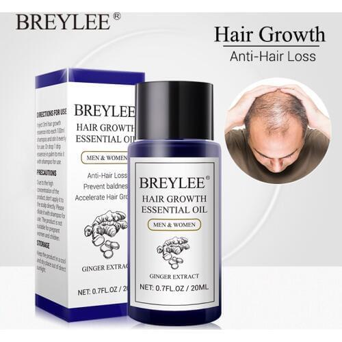 BREYLEE Hair Growth Essential Oil 20ml Fast Powerful Hair Products Hair Care Prevent Baldness Anti-Hair Loss Serum Nourishing