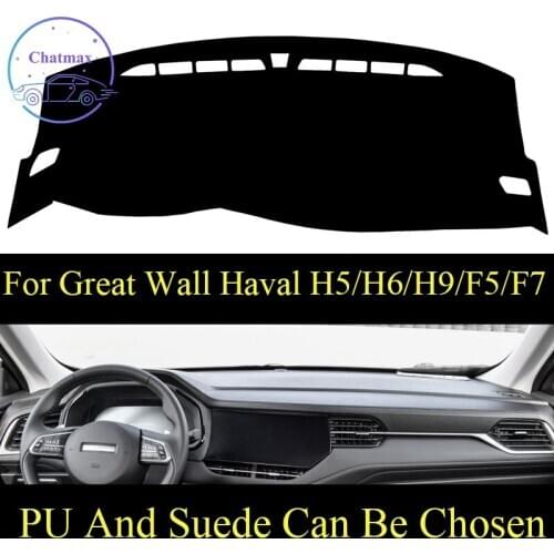 Customize For Great Wall Haval H5 10-18/H6 11-21/H9/F5/F7 F7X Dashboard Console Cover PU Leather Suede Protector Sunshield Pad