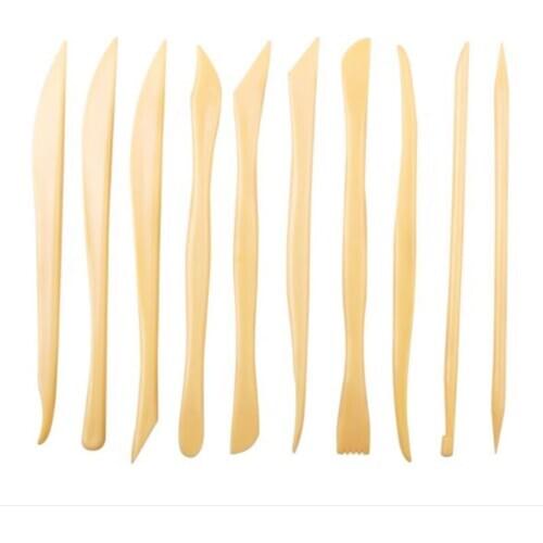 Plastic Clay Sculpting Tool Wax Carving Pottery Tools Carving Sculpture Sharper Polymer Modeling 10pcs/set