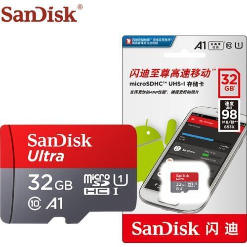 Sandisk Micro sd card Class10 16gb 32gb tarjeta micro sd micro sd 128gb 64gb tf card Up to 100Mb/s memory card flash microsd