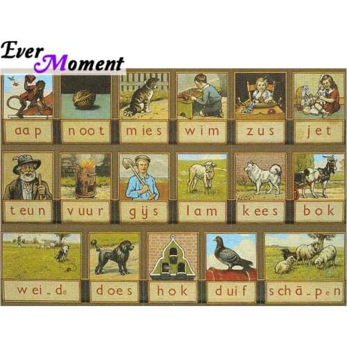 Diamond painting leesplankje Reading board Aap noot mies diy 5d painting diamond kid full square stones picture gift ASF756