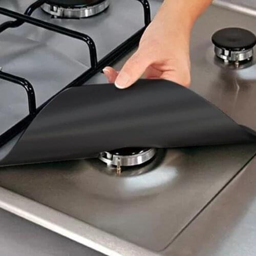 4 PC Stove Protector Cover Liner Gas Stove Protector Gas Stove Stovetop Burner Protector Kitchen Accessories Mat Cooker Cover