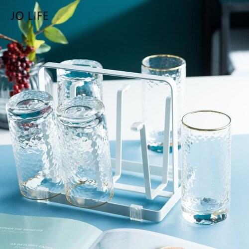 JO LIFE Creative Nordic Bottle Drying Rack Glass Cleaning Dryer Drainer Cup Storage Shelf Holder Nipple Pacifier Holder