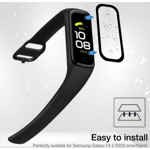 Soft TPU Clear Smartband Protective Film For Samsung Galaxy Fit 2 SM-R220 Smart Wristband Fit2 R220 Screen Protector Cover