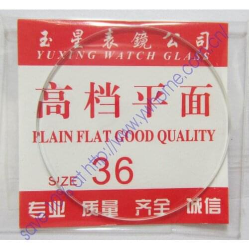 New flat glass watch crystal diameter 36mm Thick 1mm