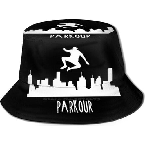 Parkour Shirt Parkour Urban Springer Gift Tee Unisex Summer Cap Sunscreen Hat Gymnastics Parkour Free Running Running Parcour