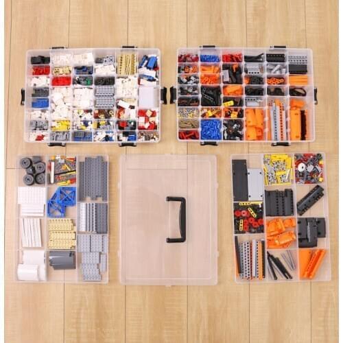 Adjustable Transparent Plastic Storage Box for Terminal Small Component Jewelry Tool Box Bead Toys Organizer Nail Art Tip Case