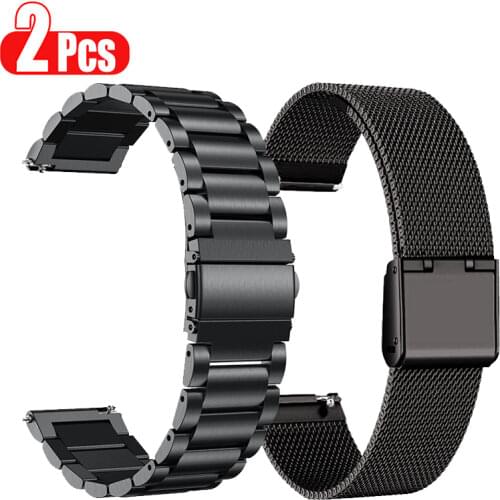 Metal Strap For Huawei Watch GT2 Pro GT 2 46mm Smart Band Bracelet Stainless Straps For Samsung Galaxy Watch 3 45mm Wristband