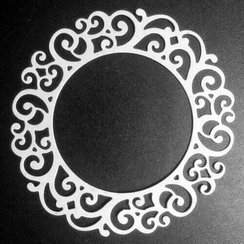 SCD1203 Flower Circle Metal Cutting Dies For Scrapbooking Stencils DIY Album Cards Decoration Embossing Folder Die Cuts Tools